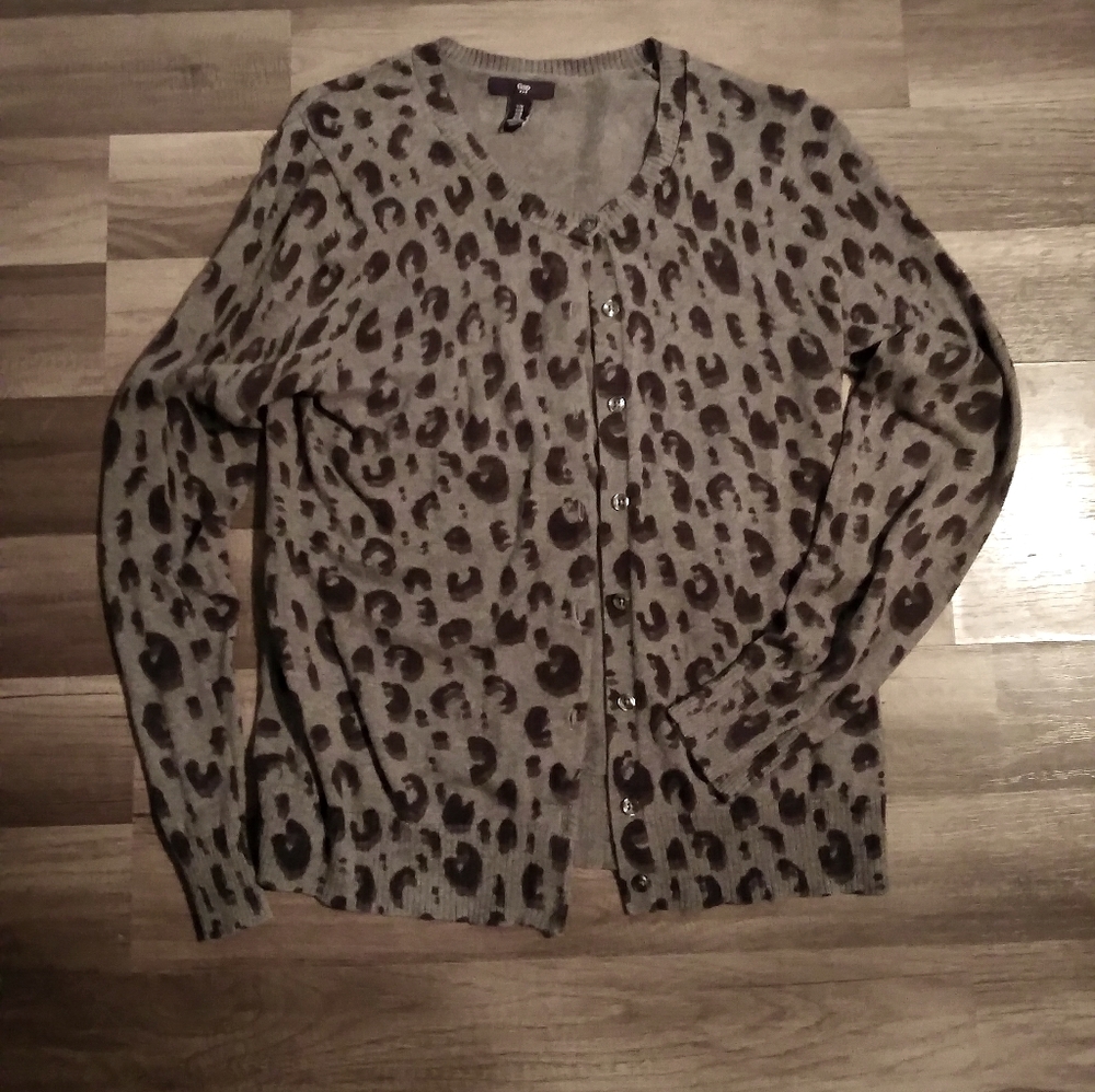 Leopard Print Cardigan
